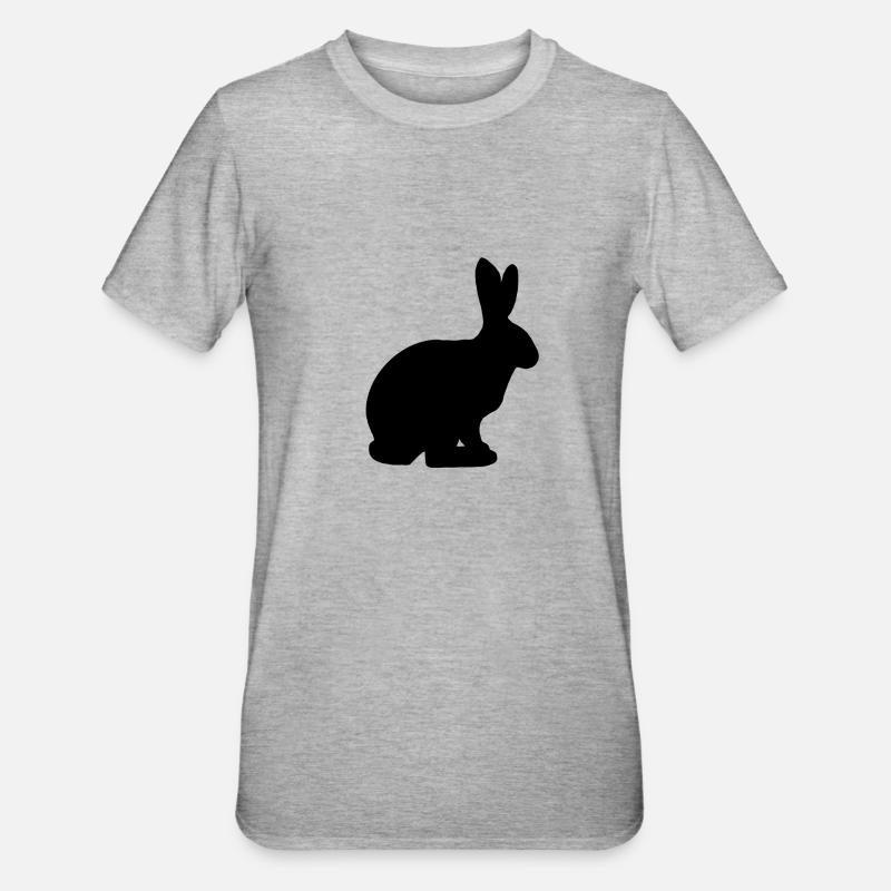 Bunny easter bunny rabbit gift pet - Unisex Polycotton T-Shirt - heather grey