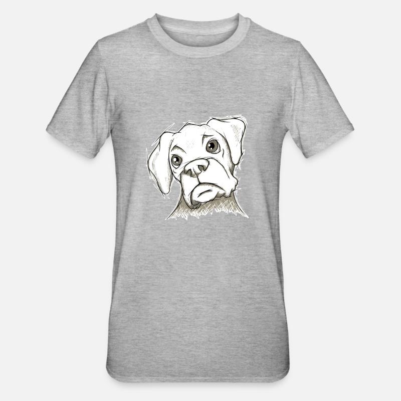 Boxer - Unisex Polycotton T-Shirt - Grau meliert