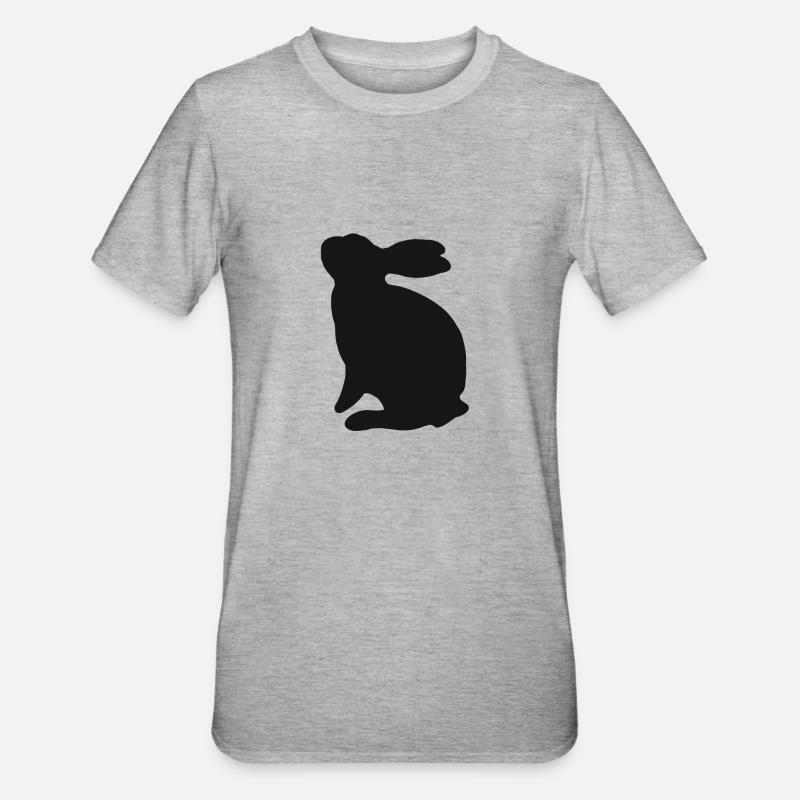 cute pet easter easter rabbits - Unisex Polycotton T-Shirt - heather grey
