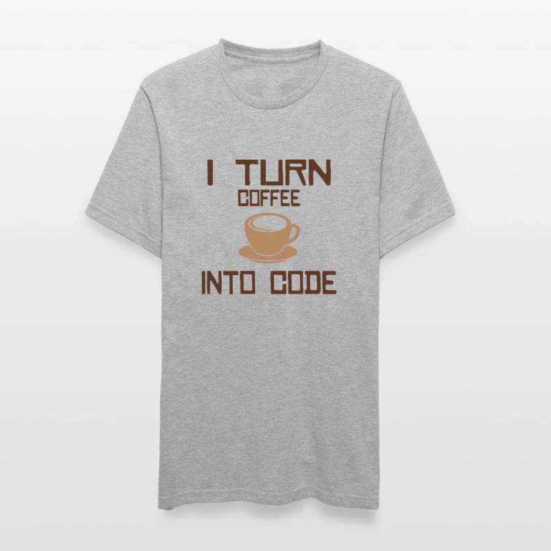 Je transforme le café en code Programmation informatique T-shirt polycoton Unisexe