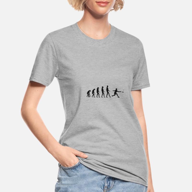 Cadeau d'évolution de badminton d'évolution de volant T-shirt polycoton Unisexe