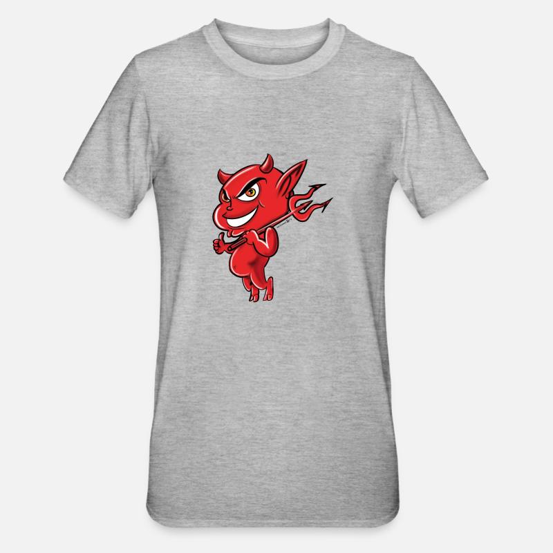 Devil 2 - Unisex Polycotton T-Shirt - heather grey