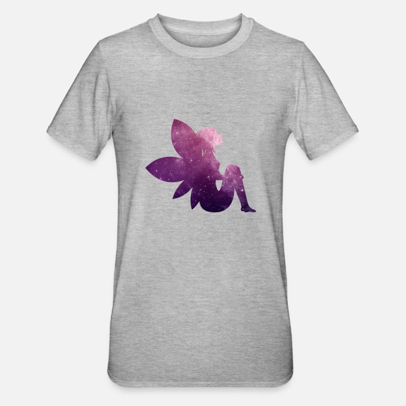 Idée cadeau fée / elfe - T-shirt polycoton Unisexe - gris chiné