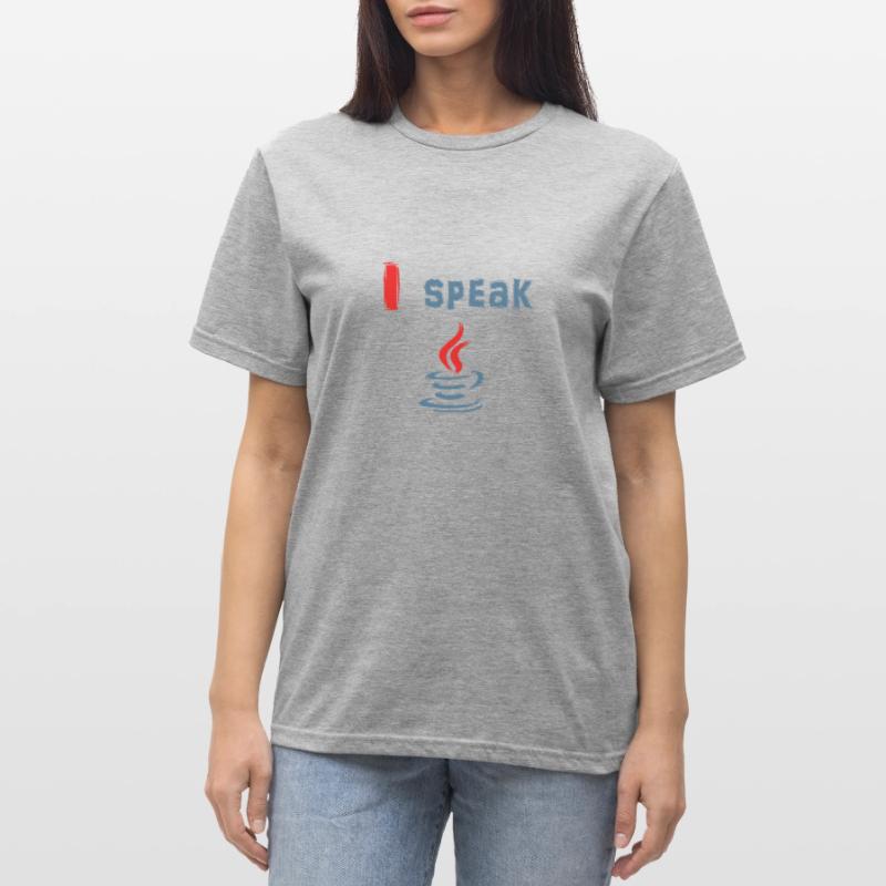I Speak Java - Ich Spreche Java Unisex Polycotton T-Shirt