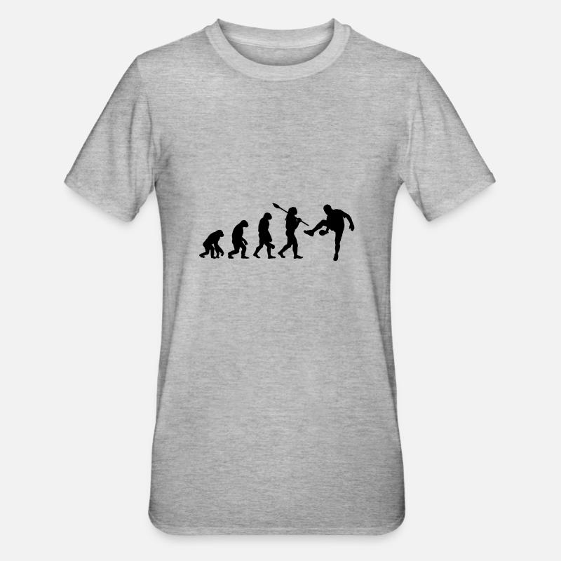 Ping-pong Evolution - Unisex Polycotton T-Shirt - heather grey