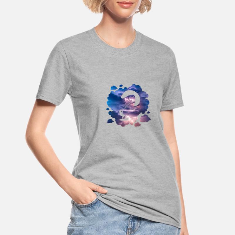 Double Exposure Kite Surfing Adventure Gift Unisex Polycotton T-Shirt