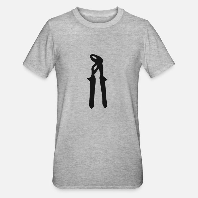 Pinces artisans artisans outil - T-shirt polycoton Unisexe - gris chiné