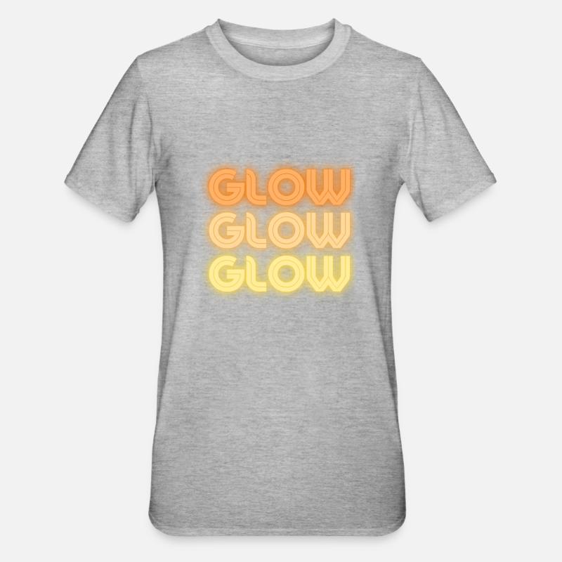 glow - T-shirt polycoton Unisexe - gris chiné