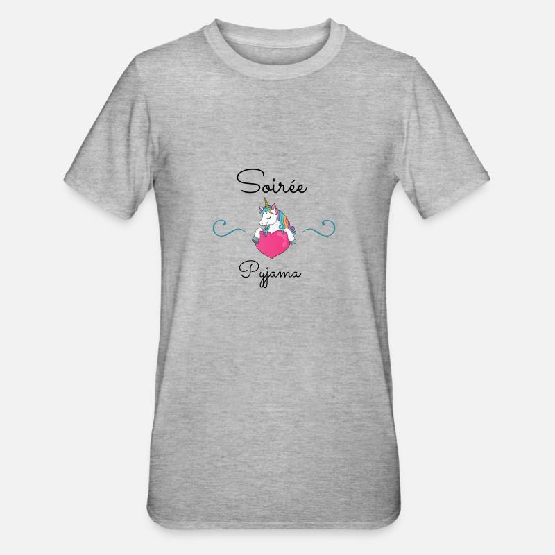 Soirée Pyjama - T-shirt polycoton Unisexe - gris chiné