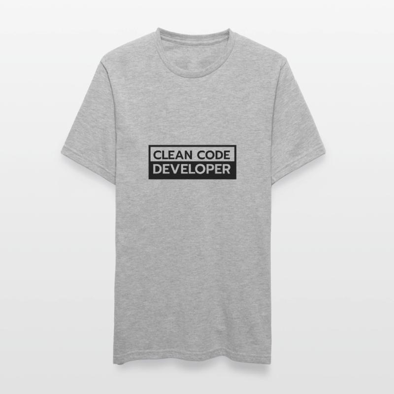 Clean Code Développeur Coder Programmeur Cadeau T-shirt polycoton Unisexe