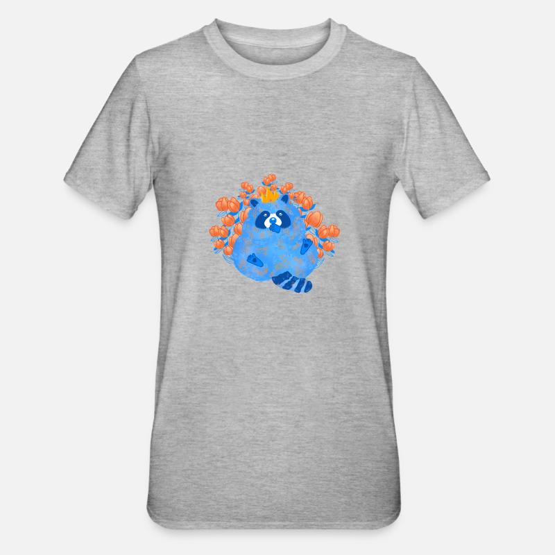 blauer Waschmann - Unisex Polycotton T-Shirt - Grau meliert