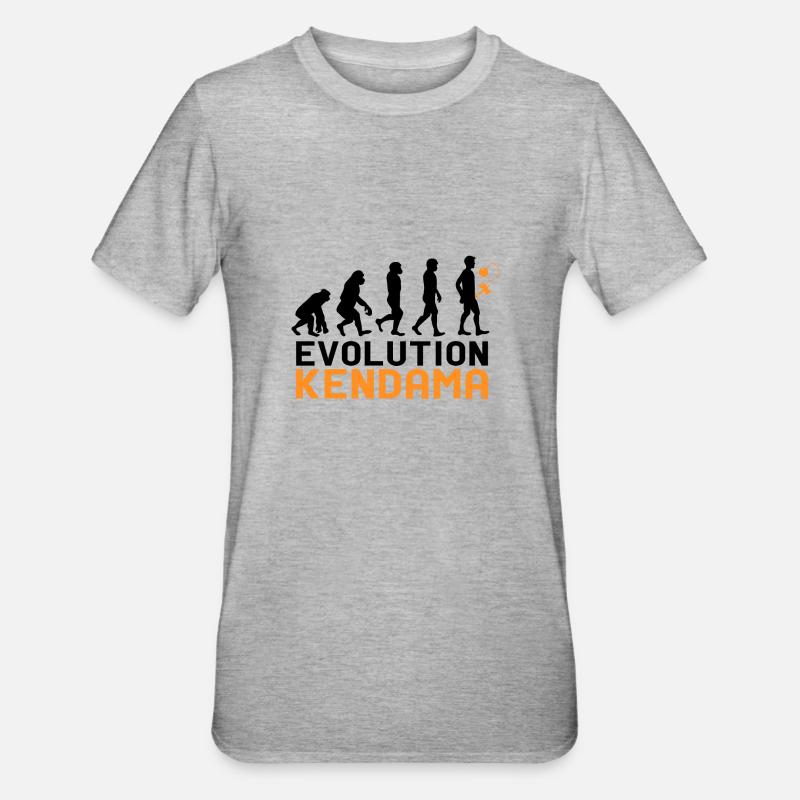 Kendama - T-shirt polycoton Unisexe - gris chiné