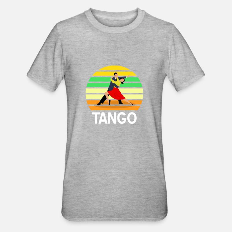 Danse de tango - T-shirt polycoton Unisexe - gris chiné
