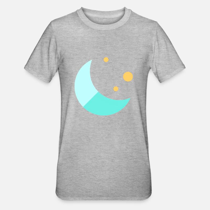 Lune - T-shirt polycoton Unisexe - gris chiné