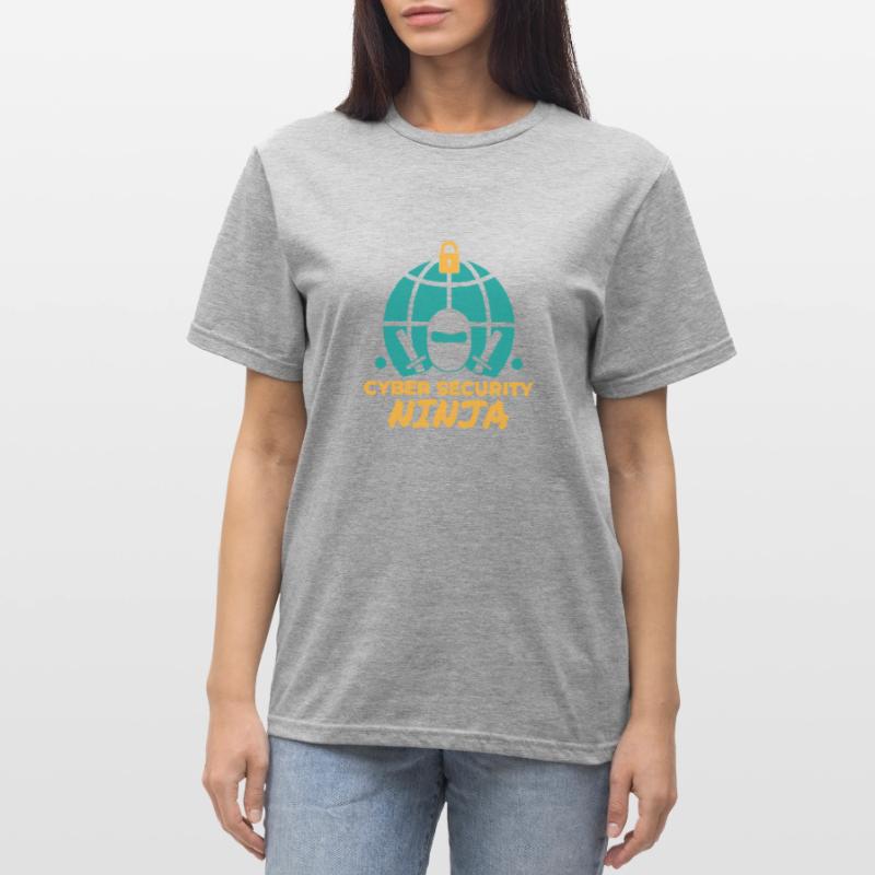 Cyber security ninja Programming Informatik Unisex Polycotton T-Shirt