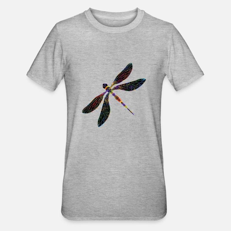 Libellule - T-shirt polycoton Unisexe - gris chiné