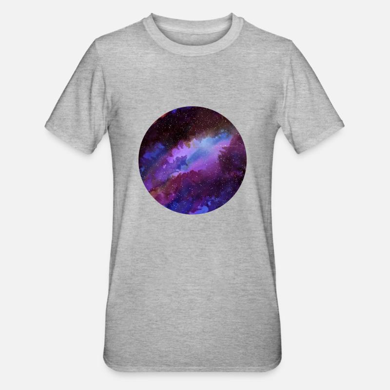Galaxy Design - T-shirt polycoton Unisexe - gris chiné