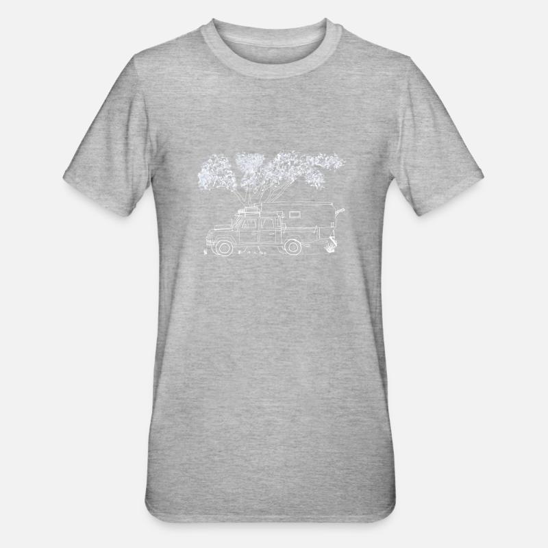Defender dans le vert avec l’audoise - T-shirt polycoton Unisexe - gris chiné