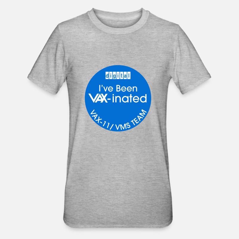 VAX-inated - Unisex Polycotton T-Shirt - Grau meliert