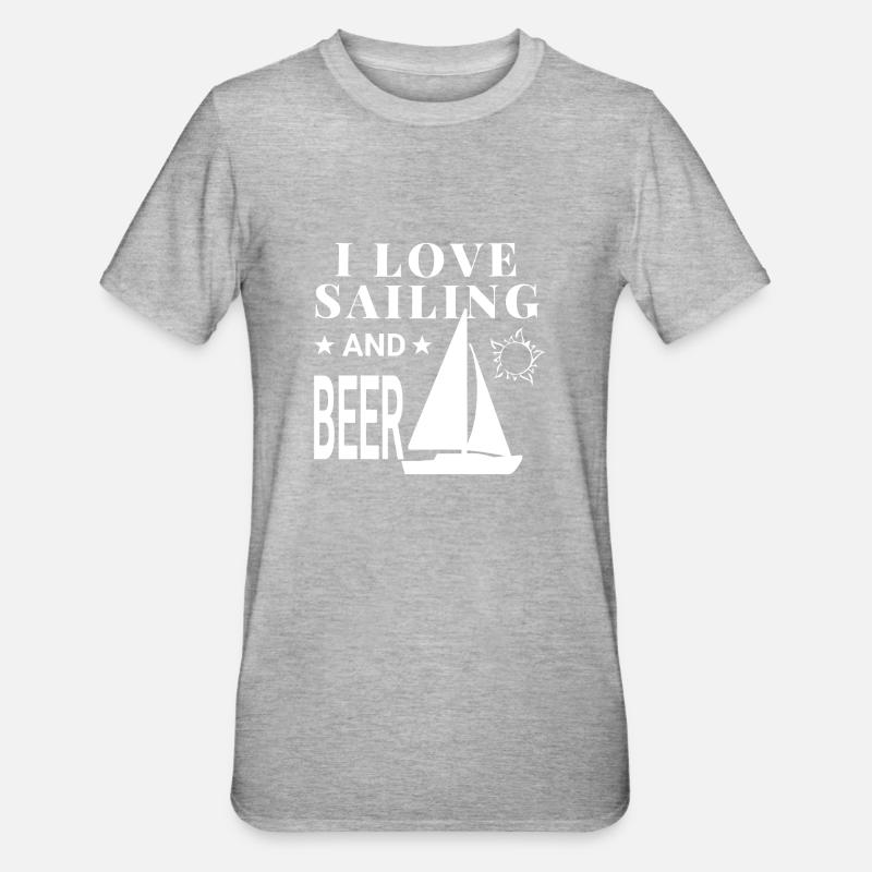 Sail - Unisex Polycotton T-Shirt - heather grey