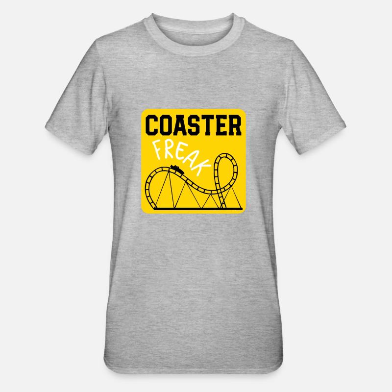 rutsjebane freak - Unisex polycotton T-shirt - grå meleret