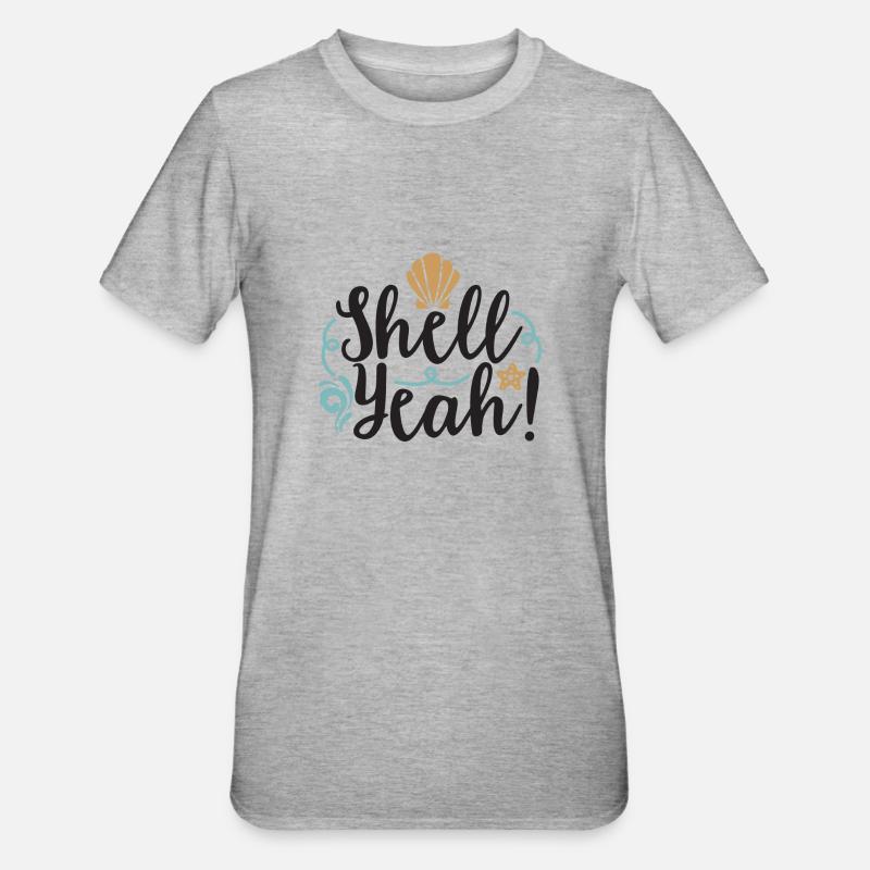 Shell Yeah - T-shirt polycoton Unisexe - gris chiné