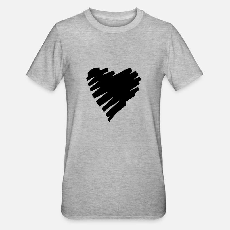 coeu - T-shirt polycoton Unisexe - gris chiné