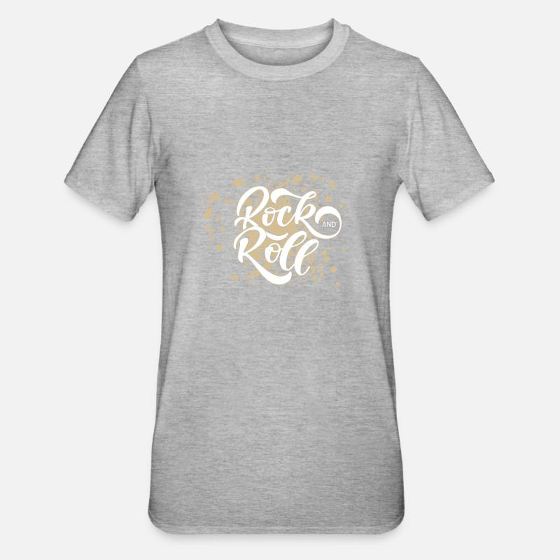 Rock and roll - T-shirt polycoton Unisexe - gris chiné