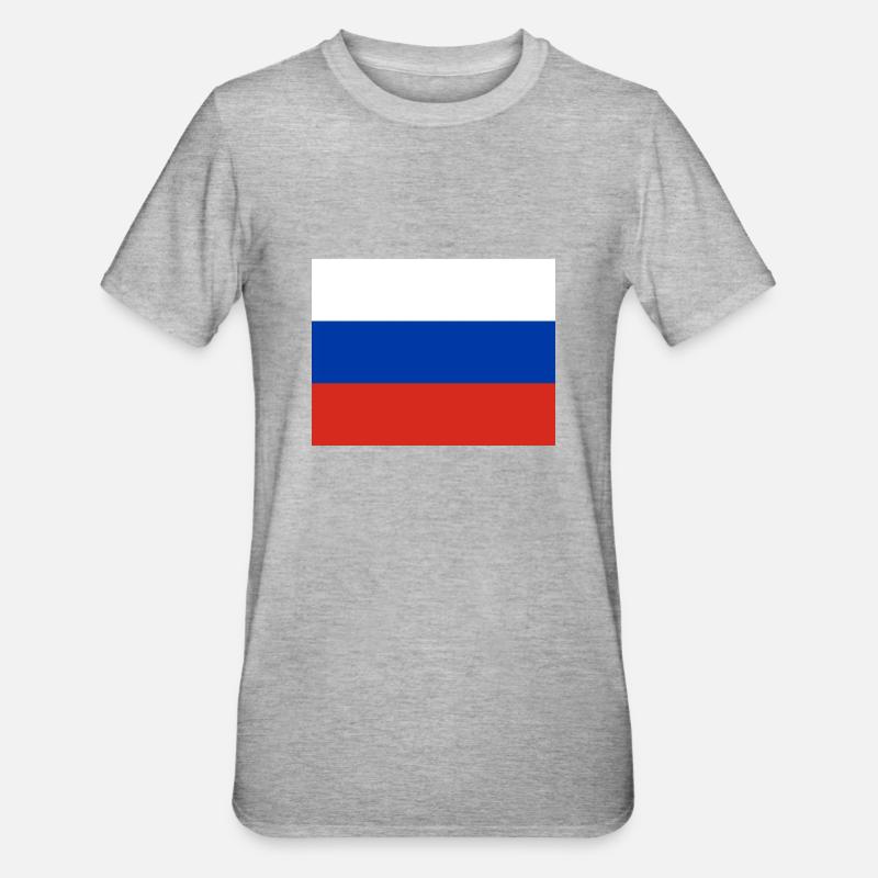 Russie - T-shirt polycoton Unisexe - gris chiné
