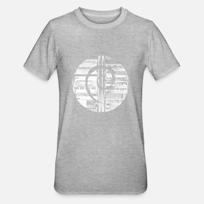 Debian GNU Linux - Unisex Polycotton T-Shirt - Grau meliert