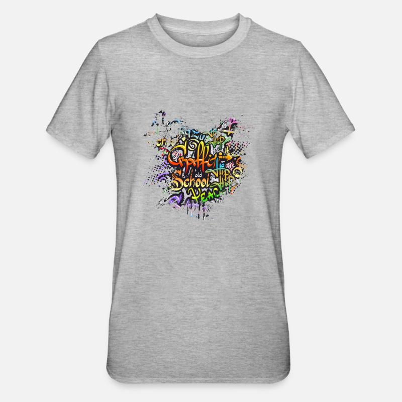 Graffitti - T-shirt polycoton Unisexe - gris chiné
