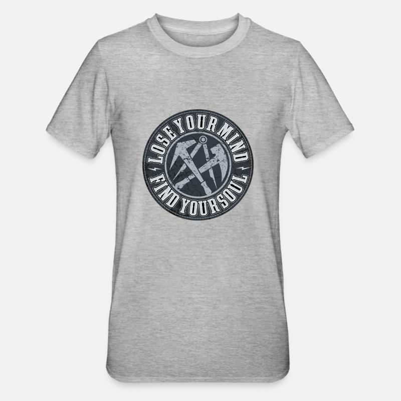 Dachdecker - Unisex Polycotton T-Shirt - Grau meliert