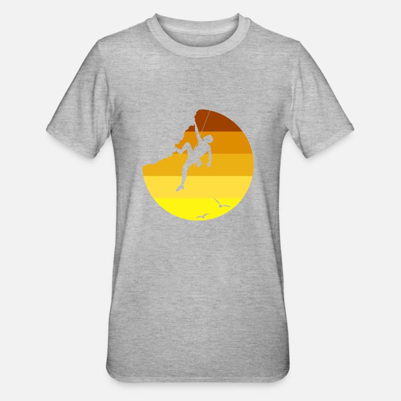 Escalade - T-shirt polycoton Unisexe - gris chiné