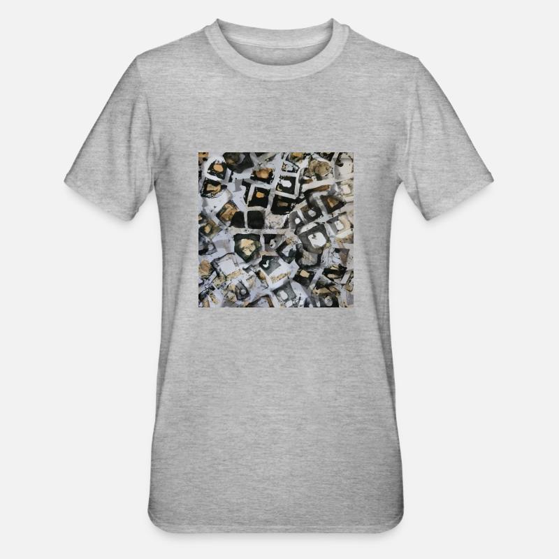 Pattern - Unisex Polycotton T-Shirt - Grau meliert
