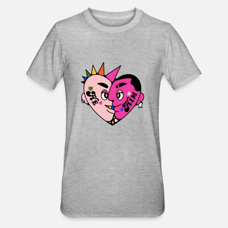 Ils - T-shirt polycoton Unisexe - gris chiné