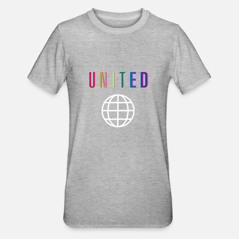 United - Delay - Front only - Unisex Polycotton T-Shirt - heather grey