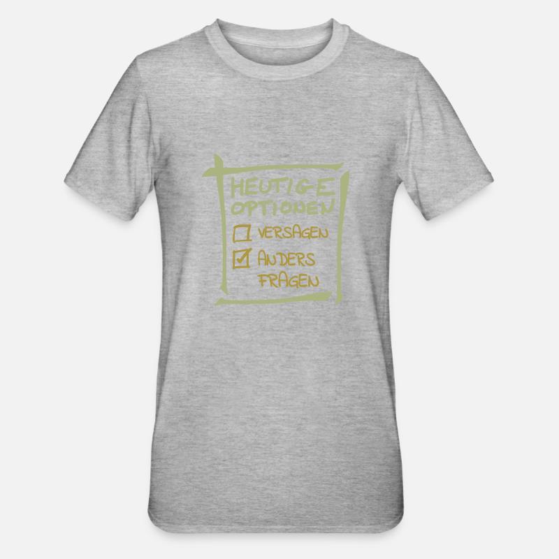 Anders - Unisex Polycotton T-Shirt - Grau meliert