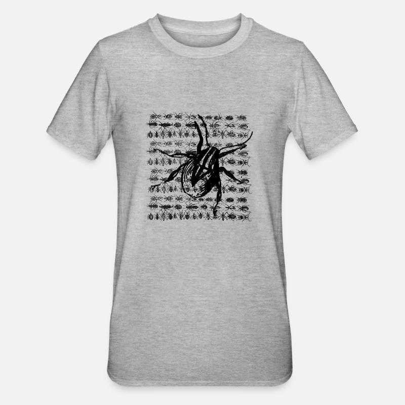 Araignée Chwat - T-shirt polycoton Unisexe - gris chiné