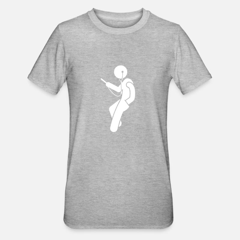 cooler Typ - Unisex Polycotton T-Shirt - Grau meliert