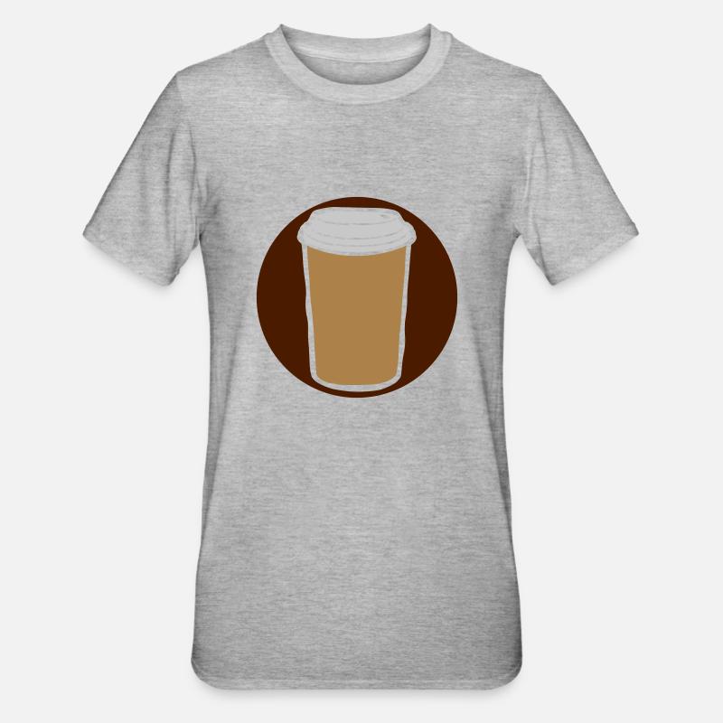 Circle Logo Mug Café - T-shirt polycoton Unisexe - gris chiné