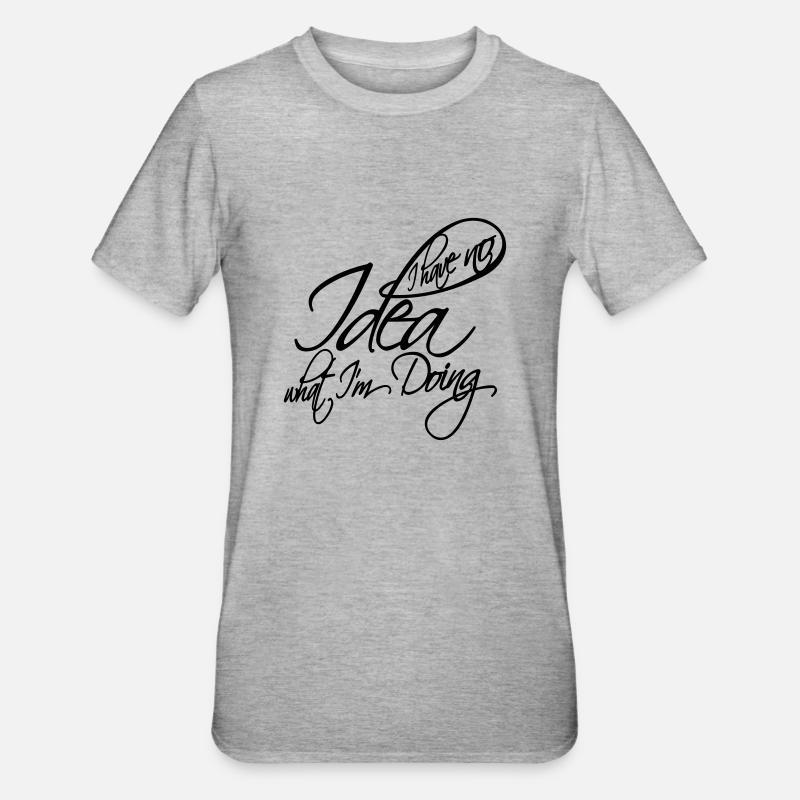 Aucune idée - T-shirt polycoton Unisexe - gris chiné