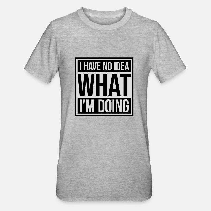 Aucune idée - T-shirt polycoton Unisexe - gris chiné