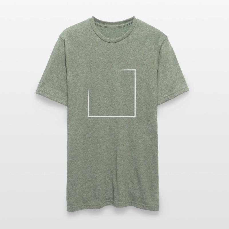 Large Rectangular Frame Weathered Unisex Polycotton T-Shirt