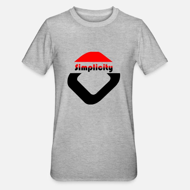 Osoued Simplicité - T-shirt polycoton Unisexe - gris chiné