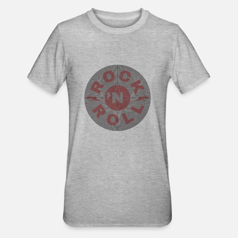 Rock n Roll - T-shirt polycoton Unisexe - gris chiné