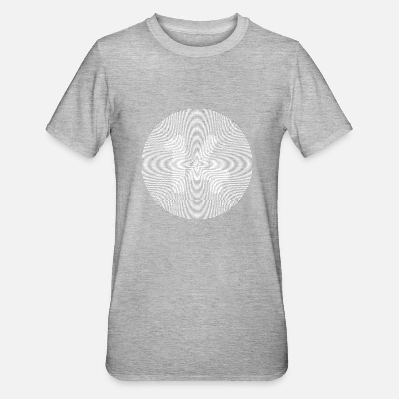 14 - T-shirt polycoton Unisexe - gris chiné