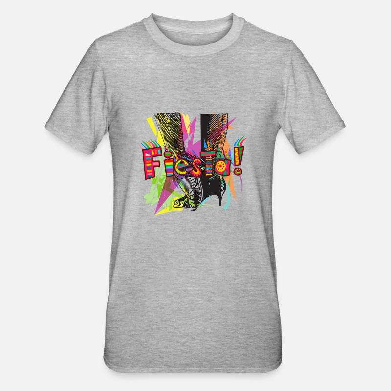 Fiesta ! - T-shirt polycoton Unisexe - gris chiné