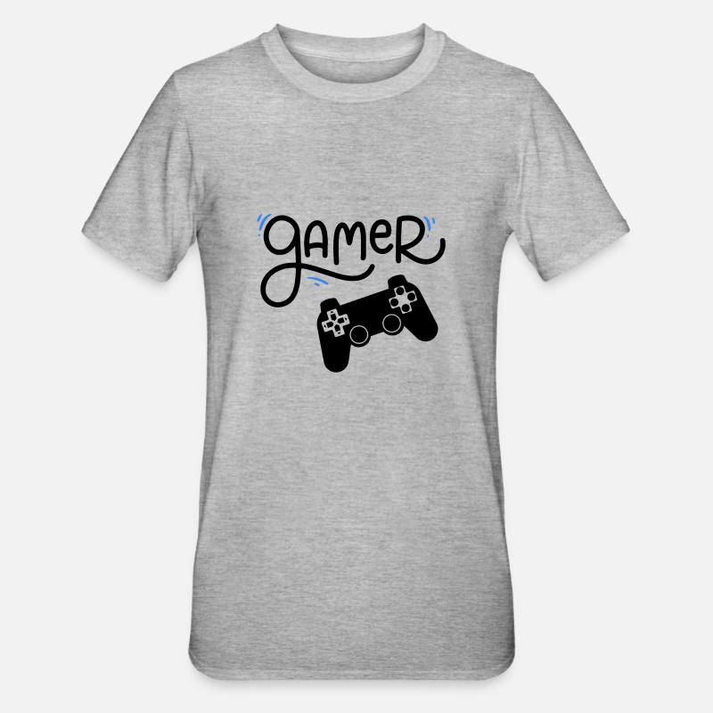 Video game fan - Unisex Polycotton T-Shirt - heather grey