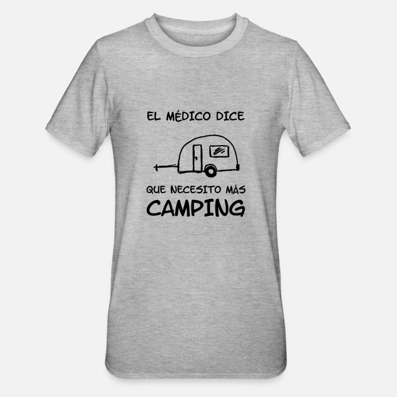 el medico dice - Unisex Polycotton T-Shirt - Grau meliert