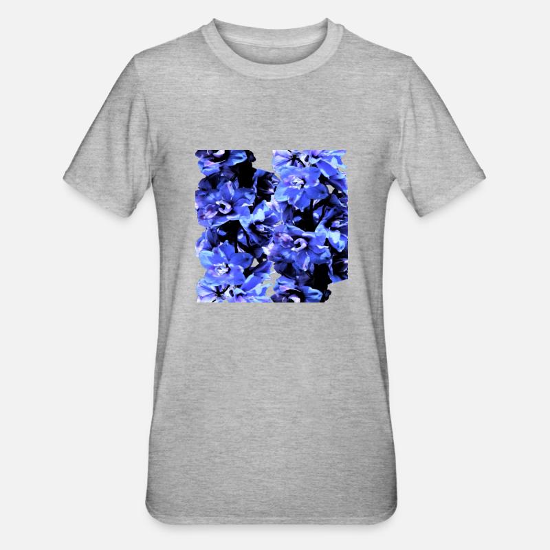 Jacinthe bleu - T-shirt polycoton Unisexe - gris chiné